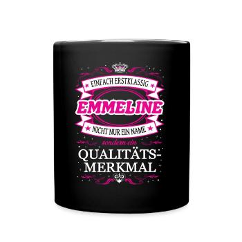 Quality feature Emmeline simply first-class - Full Colour Mug - black - Front