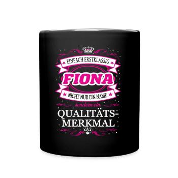 Qualité Caractéristique Fiona Easy Tenue de premier ordre - Mug uni - noir - Devant