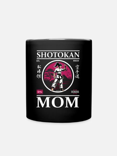 Shotokan Karate Mom - Tasse einfarbig - Schwarz