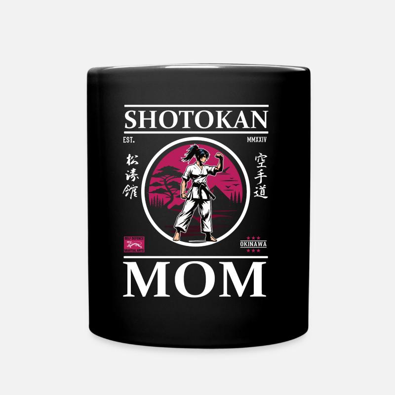 Shotokan Karate Mom - Tasse einfarbig - Schwarz