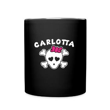 Pirate Carlotta Design for Girls and Women - Full Colour Mug - black - Front