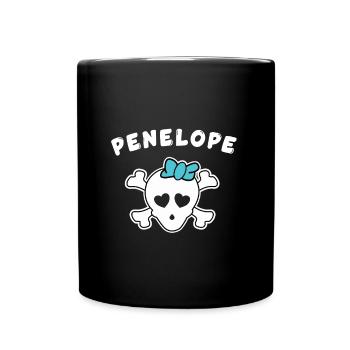 Pirate Penelope Design pour les filles et les femmes - Mug uni - noir - Devant