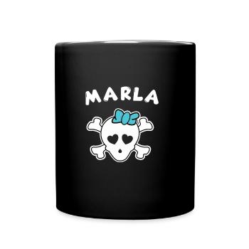 Pirate Marla Design pour les filles et les femmes - Mug uni - noir - Devant