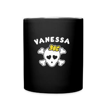 Pirate Vanessa, design for girls and women - Full Colour Mug - black - Front