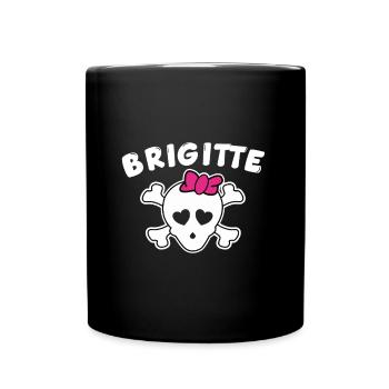 Pirate Brigitte Design pour les filles et les femmes - Mug uni - noir - Devant