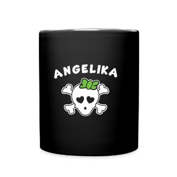 Pirate Angelika Design for Girls and Women - Full Colour Mug - black - Front
