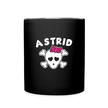 Pirate Astrid Design for Girls and Women - Full Colour Mug - black - Front