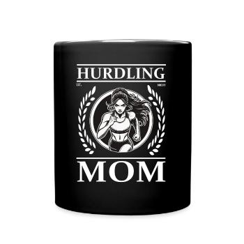 Hürdenlauf Mama – Überwinde jedes Hindernis! - Tasse einfarbig - Schwarz - Vorne