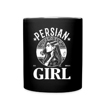 Persian Girl Design – Stolz, Schönheit & Kultur - Tasse einfarbig - Schwarz - Vorne