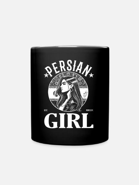 Persian Girl Design – Stolz, Schönheit & Kultur - Tasse einfarbig - Schwarz