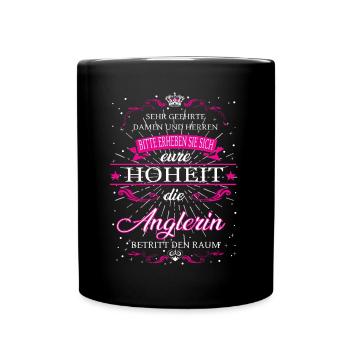 Votre Altesse le Pêcheur entre dans la pièce - Mug uni - noir - Devant