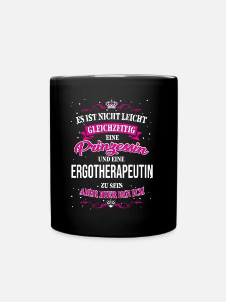 Ergothérapeute et princesse - Mug uni - noir