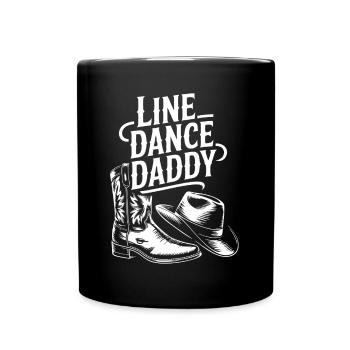 Danse en ligne Papa Mon papa danse Danse en ligne - Mug uni - noir - Devant
