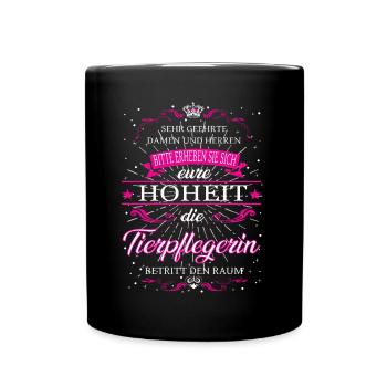 Your Highness the zookeeper enters the room - Full Colour Mug - black - Front