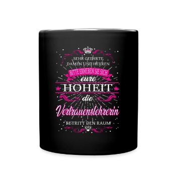 Votre Altesse l’Enseignant de liaison - Mug uni - noir - Devant