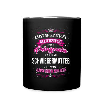 Mother-in-law and princess - Full Colour Mug - black - Front