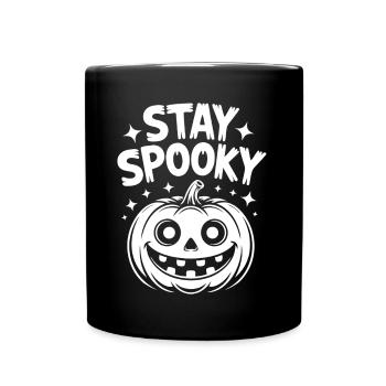 Stay Spooky Funny Halloween Design - Full Colour Mug - black - Front
