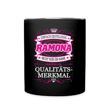 Quality feature Ramona simply first-class - Full Colour Mug - black - Front