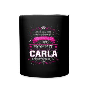 Your Highness Carla enters the room - Full Colour Mug - black - Front