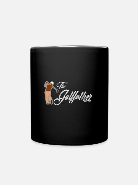 The Golffather Golf Hobby - Full Colour Mug - black