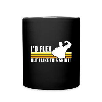Gym Lustiger Spruch Funny Herren Geschenk Fitness - Tasse einfarbig - Schwarz - Vorne