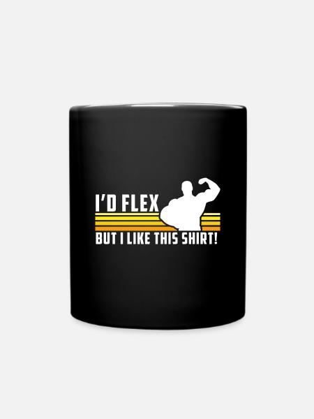 Gym Lustiger Spruch Funny Herren Geschenk Fitness - Ensfarvet krus - sort