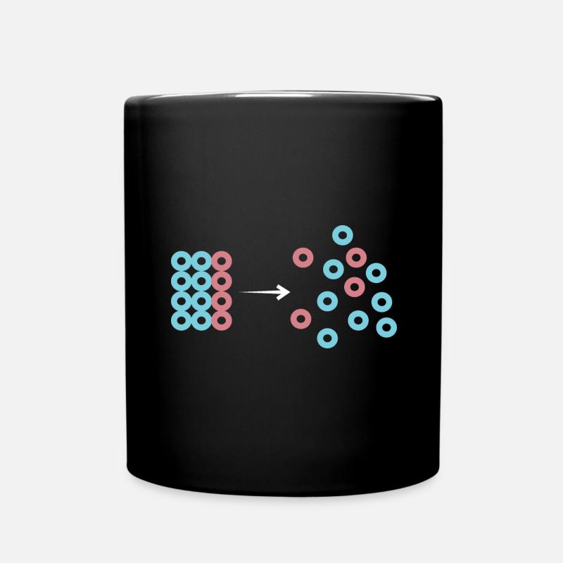 Entropie Maschinenbauer - Tasse einfarbig - Schwarz