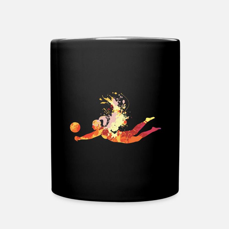 Volleyball - Tasse einfarbig - Schwarz