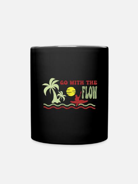 Kajak Boot Kanu Paddelboot Doppelpaddel - Tasse einfarbig - Schwarz