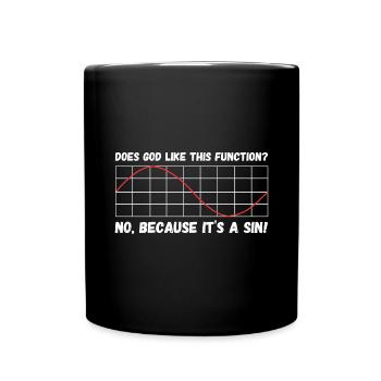 Math gift nerd teacher math teacher math - Full Colour Mug - black - Front