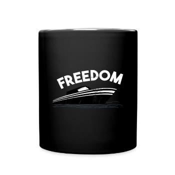 Boat Captain Gift Ship Boat Owner Captain - Full Colour Mug - black - Front