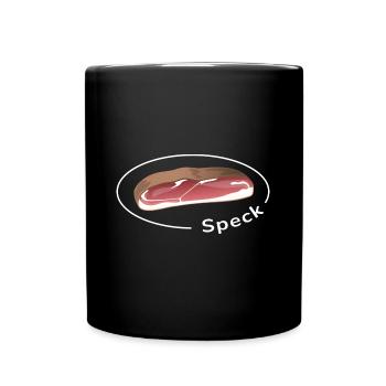 Bacon with writing - Full Colour Mug - black - Front