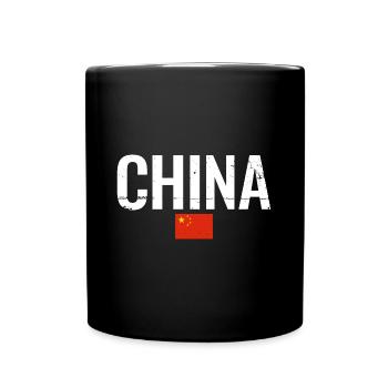China Chinese Flag Chinese - Full Colour Mug - black - Front