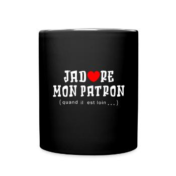 I LOVE MY BOSS - Full Colour Mug - black - Front