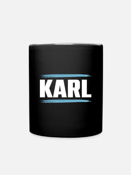 Karl - Tasse einfarbig - Schwarz
