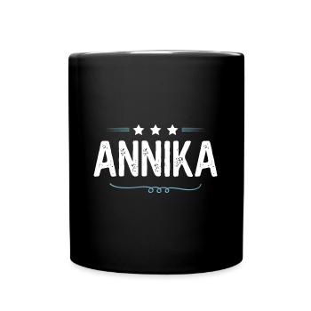 Annika - Tasse einfarbig - Schwarz - Vorne