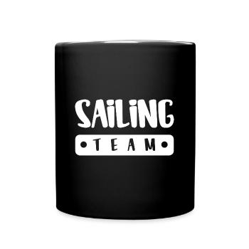 Équipe de voile - Mug uni - noir - Devant