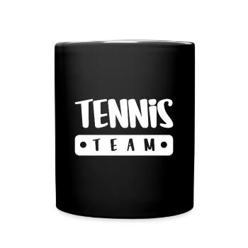 Équipe de tennis - Mug uni - noir - Devant