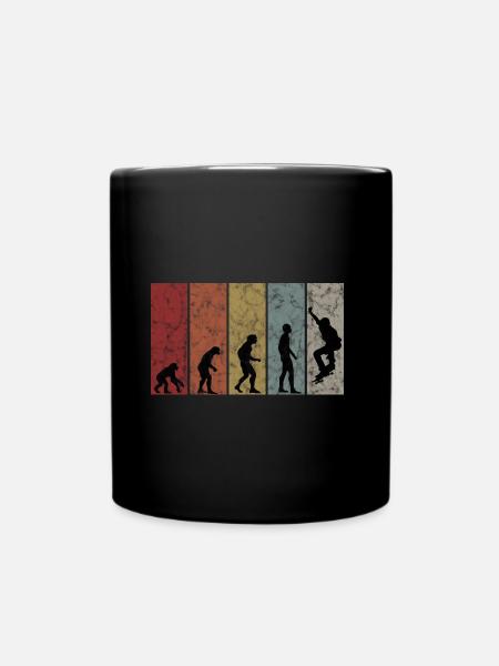 Evolution Skateboarder Skateboard Skater Skate - Mug uni - noir