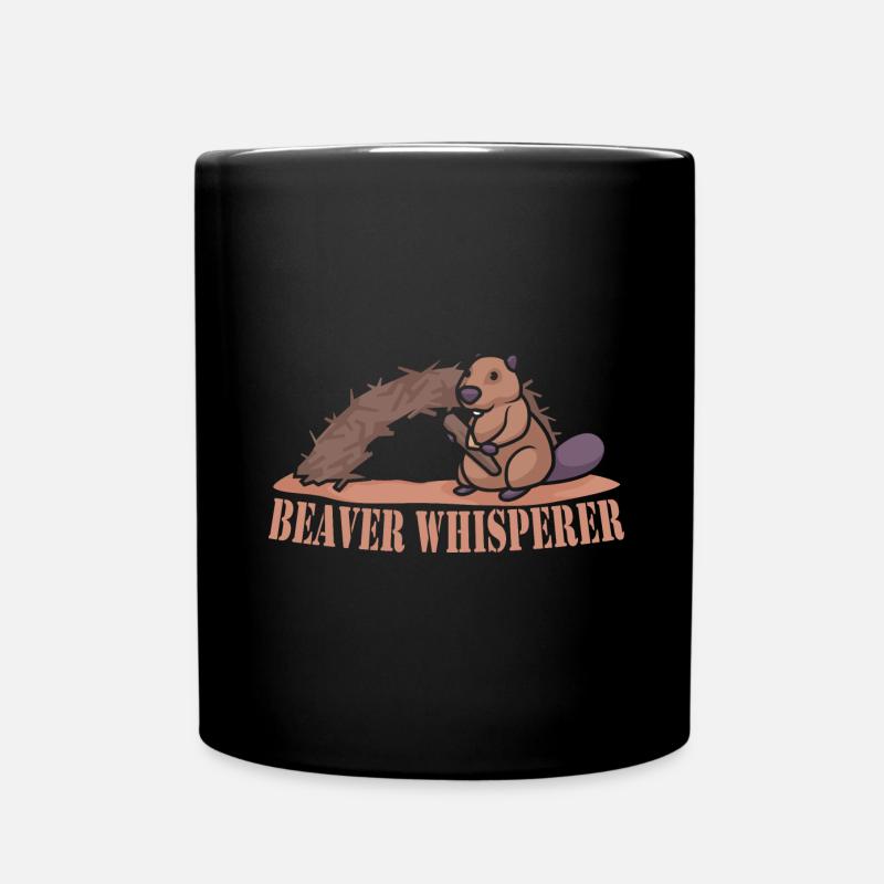 Biber Nutria - Tasse einfarbig - Schwarz