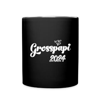 Grosspapi 2024 Befördert zum Grosspapi Opa Schweiz - Tasse einfarbig - Schwarz - Vorne