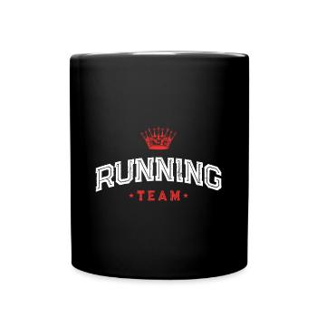 Running Team - Full Colour Mug - black - Front