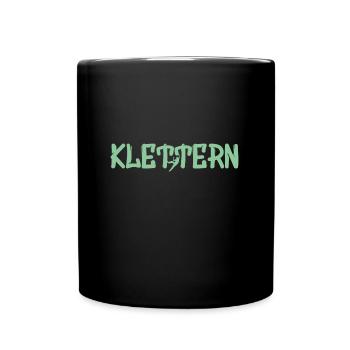 Geschenk Kletterer Boulderer klettern bouldern - Tasse einfarbig - Schwarz - Vorne