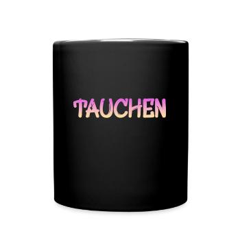 Tauchen - Tasse einfarbig - Schwarz - Vorne