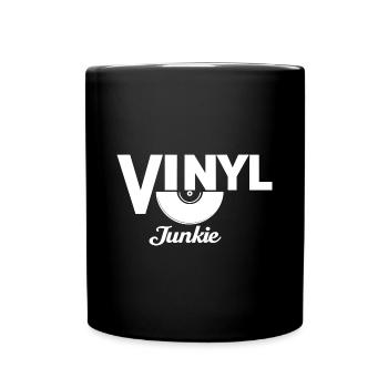 vinyle vinyle musique platine rétro - Mug uni - noir - Devant
