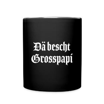 Dä bescht Grosspapi bescht Opi Opa Schweiz - Tasse einfarbig - Schwarz - Vorne