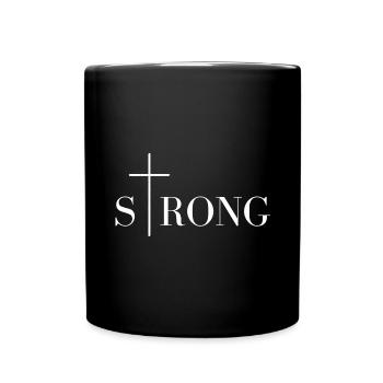 Un don fort de Jésus-Christ - Mug uni - noir - Devant