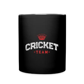 Cricket Team - Tasse einfarbig - Schwarz - Vorne