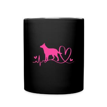 Bouvier australien chien - Mug uni - noir - Devant