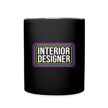 Interior Designer Architecture Architect - Full Colour Mug - black - Front